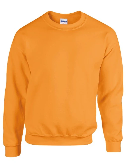 Gildan Men's Heavy Blend Hoodie, 4XL, Safety Orange - Double-Lined Hood, Pouch Pocket - View #9